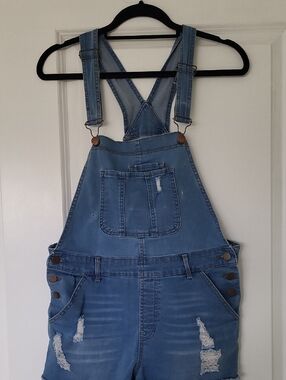 Light Blue Denim Kids' Overalls